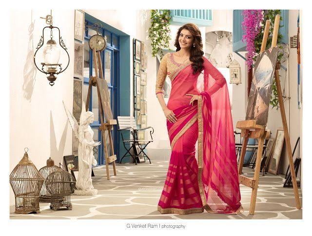 Kajal Agarwal Photoshoot for Jayachandran Textiles