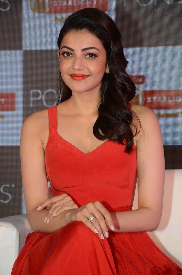 Kajal Agarwal dazzles in this red outfit for Ponds Talc event Photos