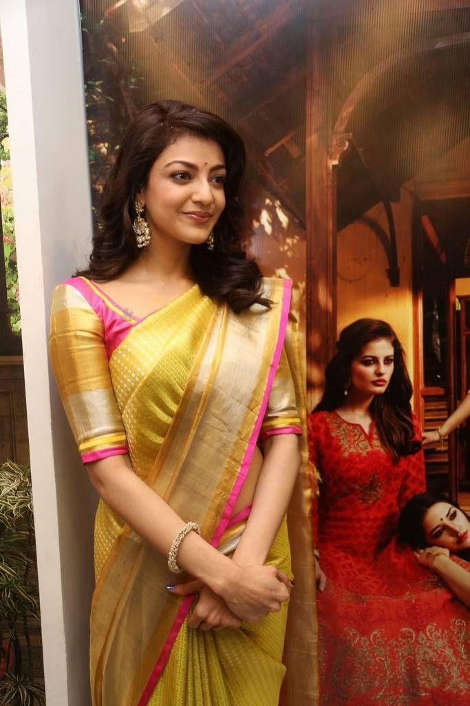 Kajal Aggarwal Stills At Trisha Designer Store Launch In Banjara Hills