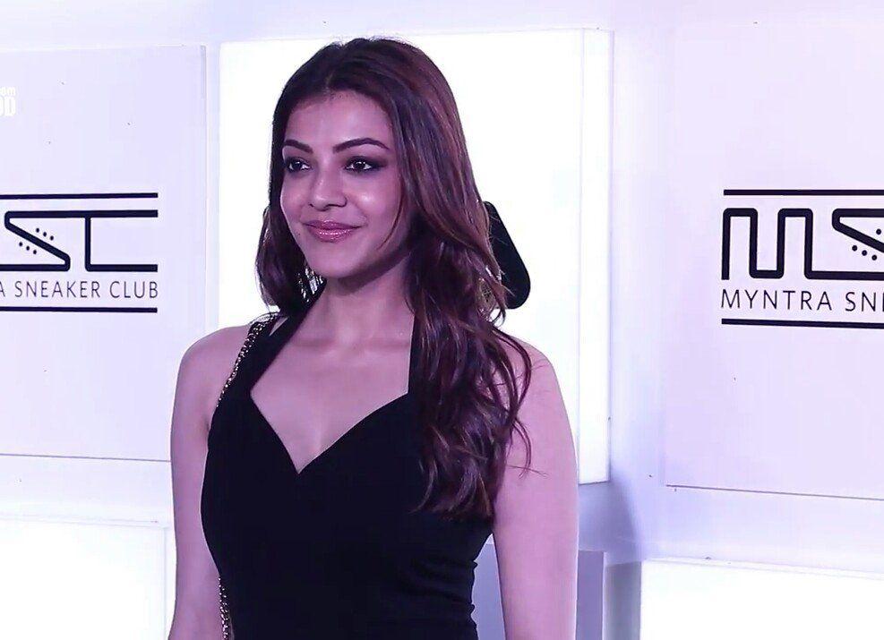 Kajal Aggarwal Hot Stills At Myntra Sneaker Club