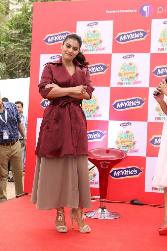 Kajol Stills At McVities Kids Culinaire Event