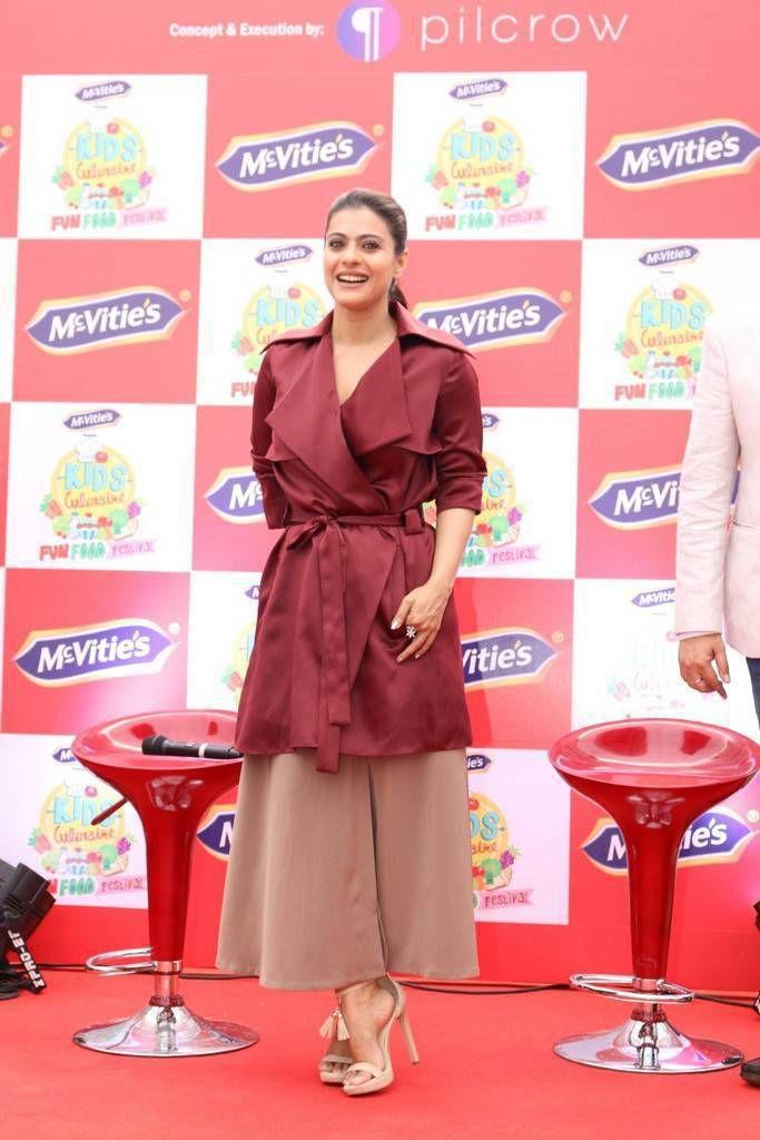 Kajol Stills At McVities Kids Culinaire Event