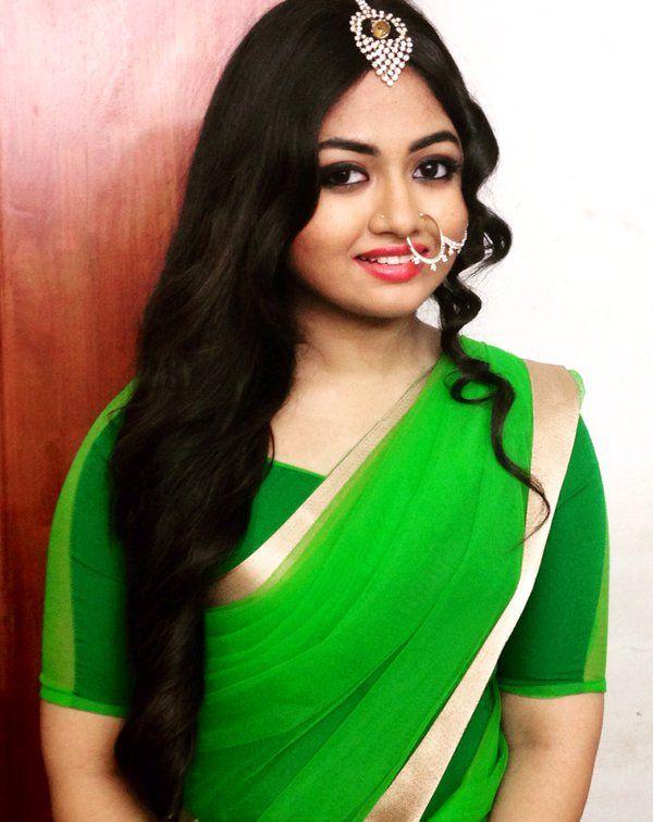 Kannada Actress Shaalin Zoya In Saree Stills