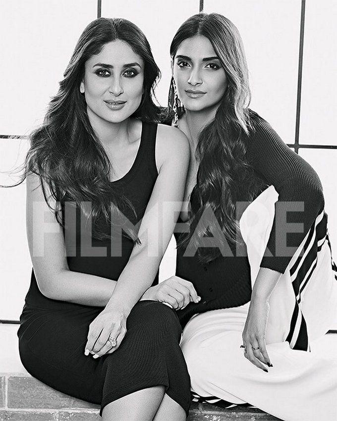 Kareena & Sonam Kapoor pose for Filmfare Photoshoot Stills