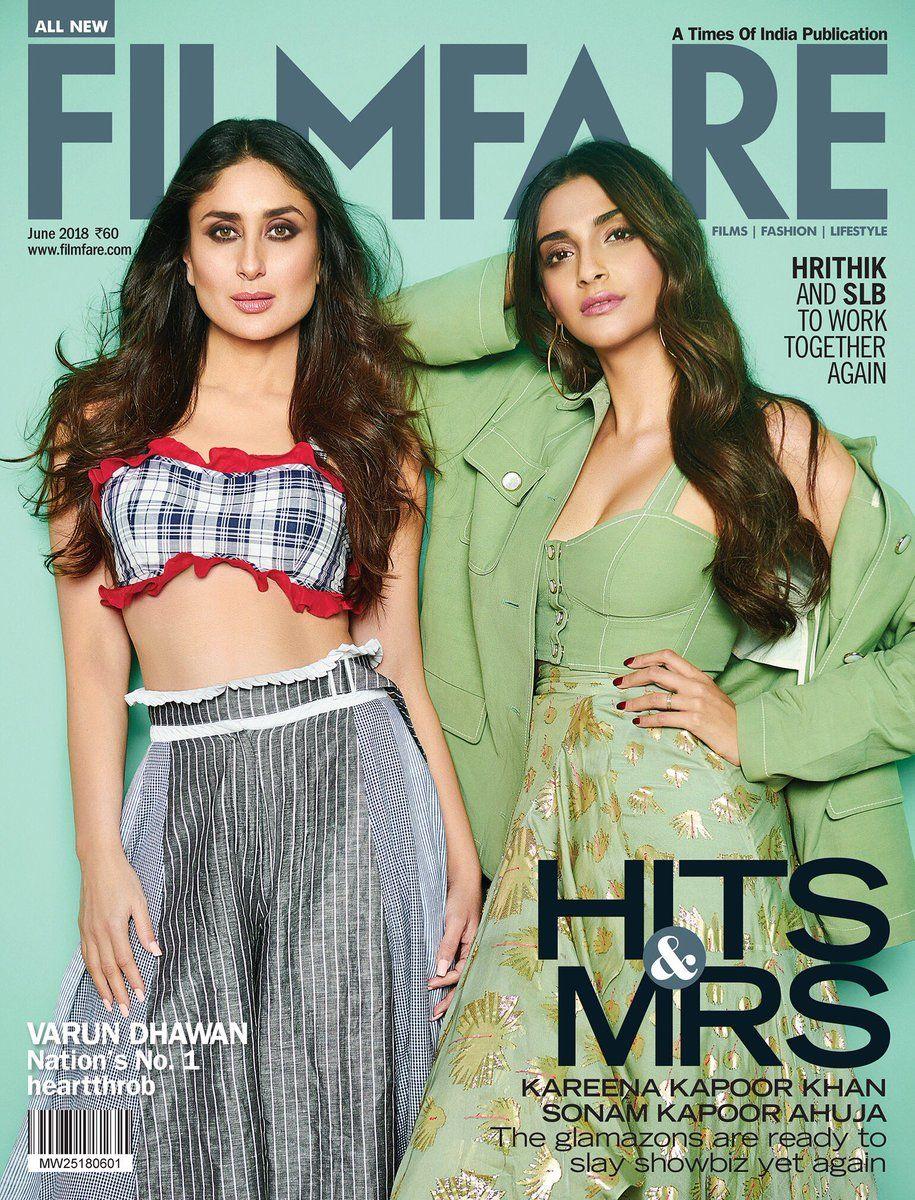 Kareena & Sonam Kapoor pose for Filmfare Photoshoot Stills