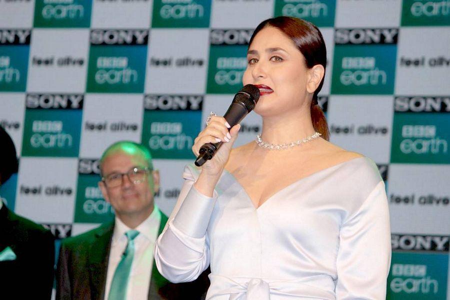 Kareena Kapoor Latest Stills At Sony BBC Earth Channel Launch