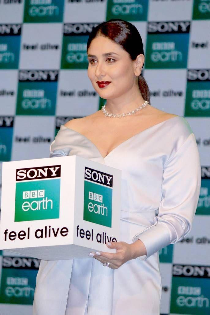 Kareena Kapoor Latest Stills At Sony BBC Earth Channel Launch