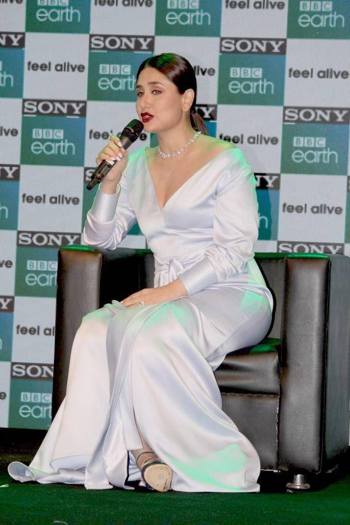 Kareena Kapoor Latest Stills At Sony BBC Earth Channel Launch