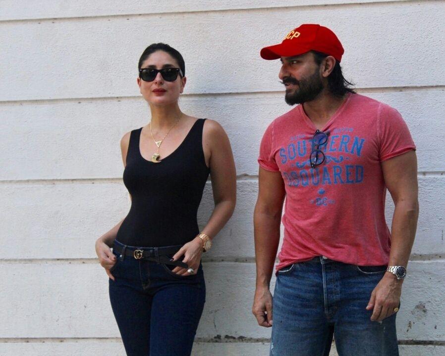  Kareena Kapoor spotted with Husband Saif Ali Khan in Mumbai