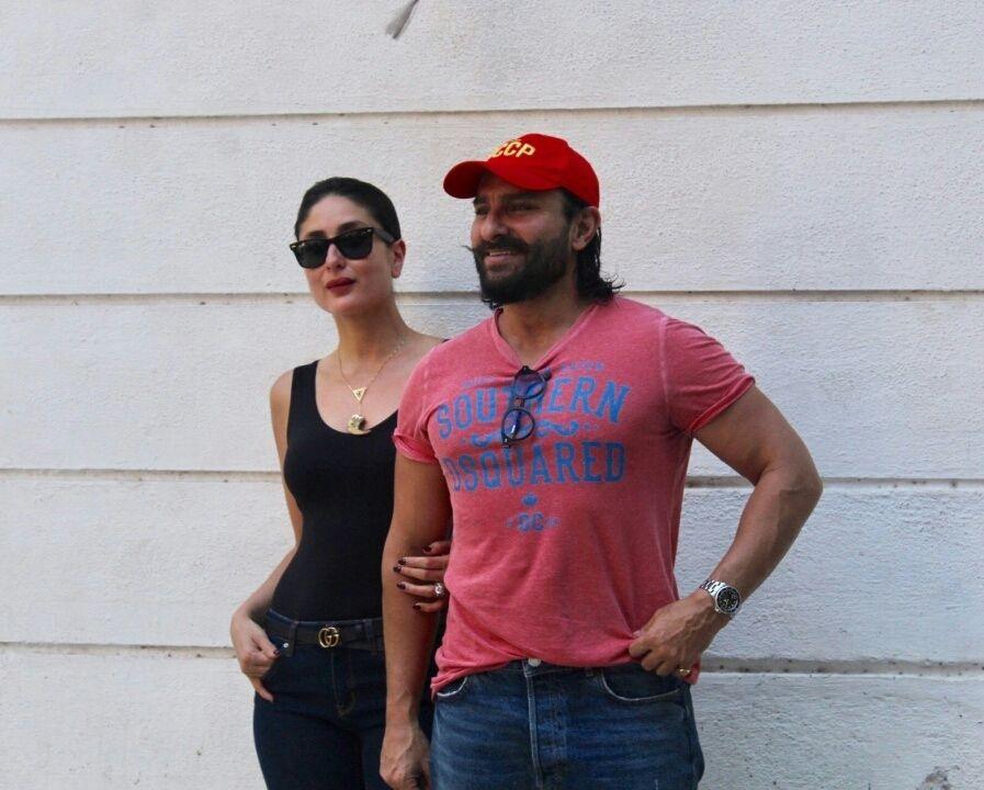  Kareena Kapoor spotted with Husband Saif Ali Khan in Mumbai