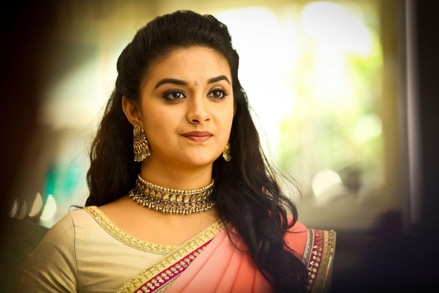 Keerthi Suresh HD Stills in Haarika & Hassine Creations Film