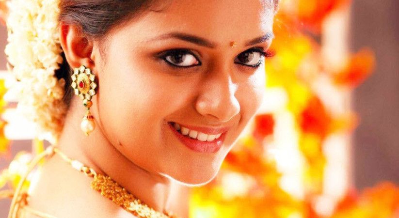 Keerthi Suresh in Half Saree Photos