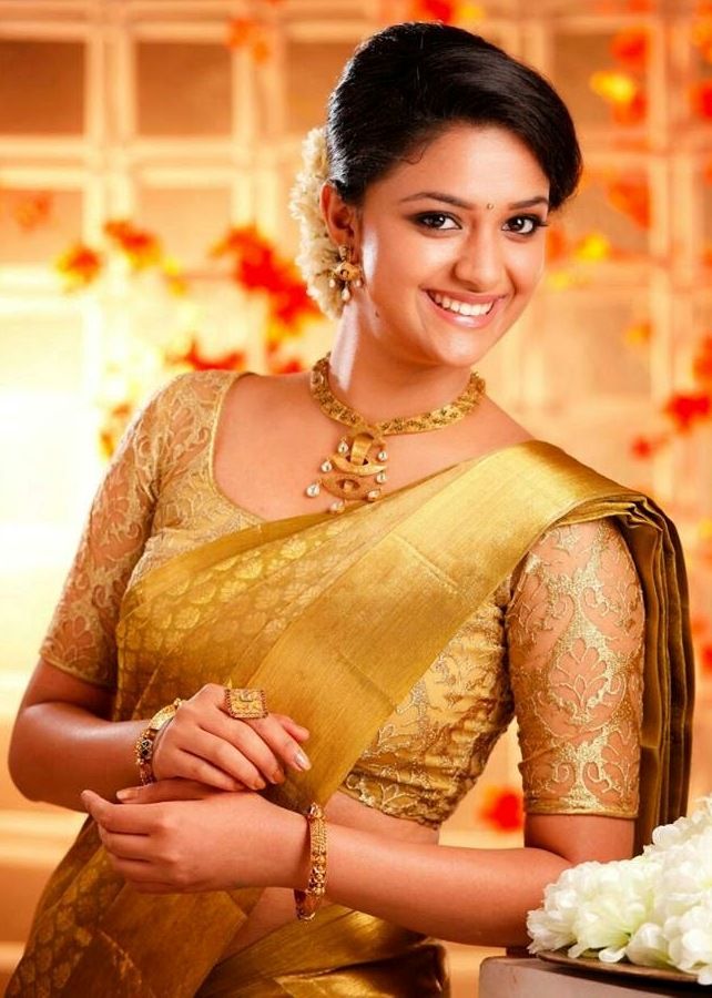 Keerthi Suresh in Half Saree Photos