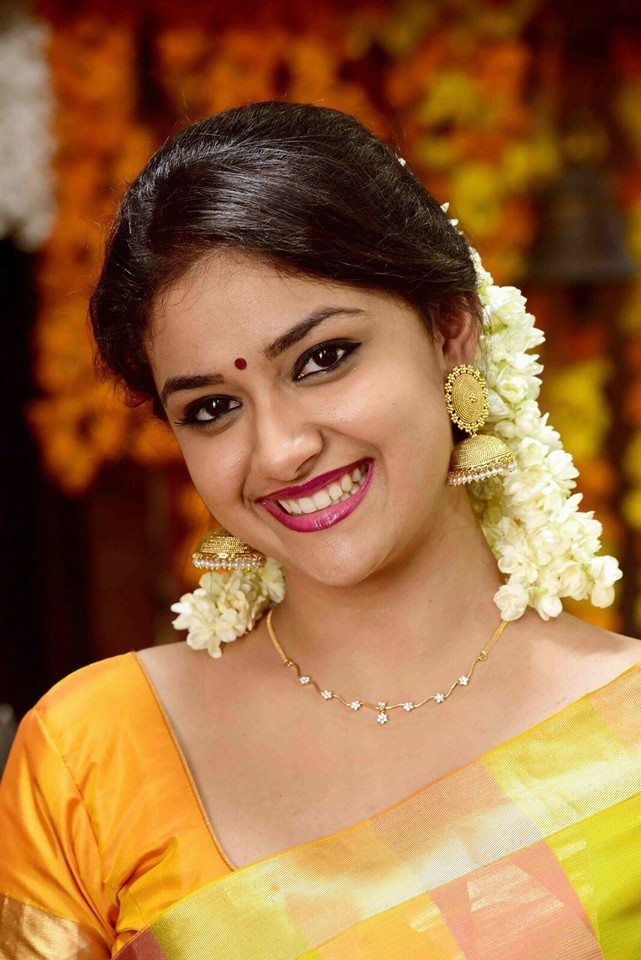 Keerthi Suresh in Half Saree Photos