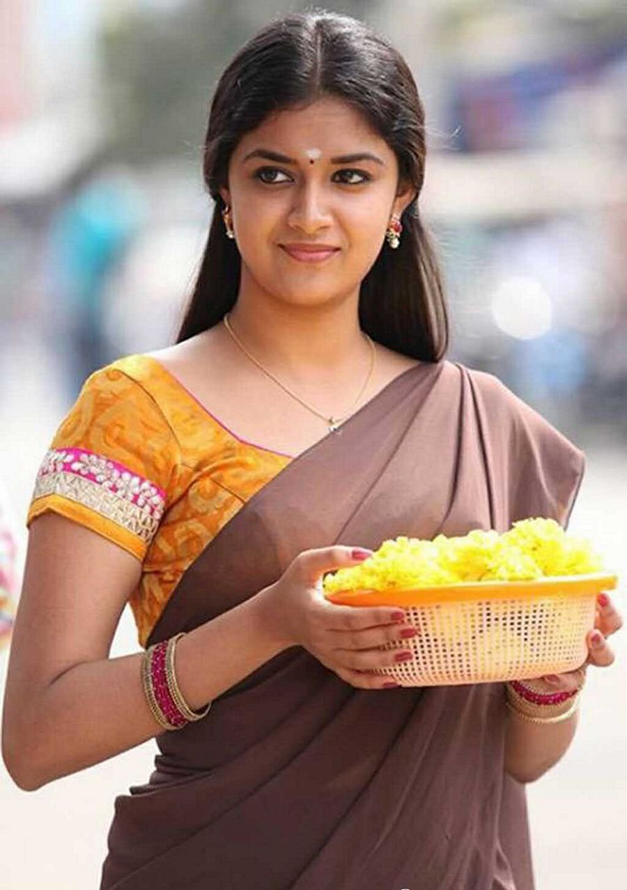 Keerthi Suresh in Half Saree Photos