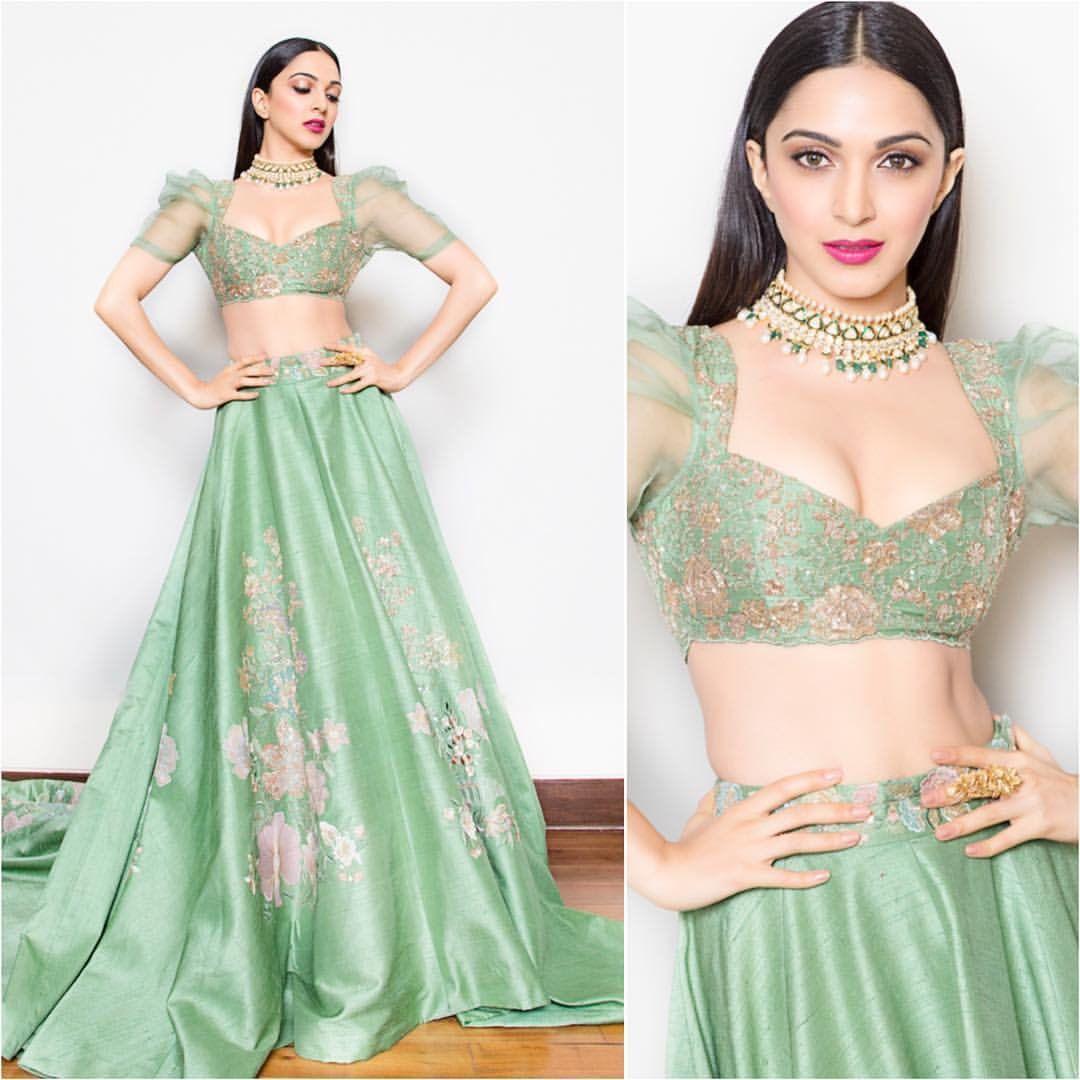 Kiara Advani stuns in this Green lehenga Shines at India Couture Week!