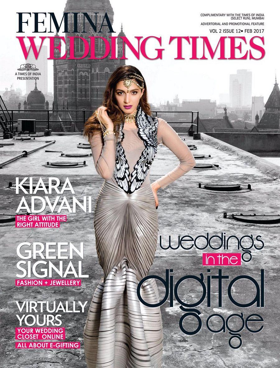 Kiara Alia Advani Latest Cover Shoot For FEMINA Wedding Times