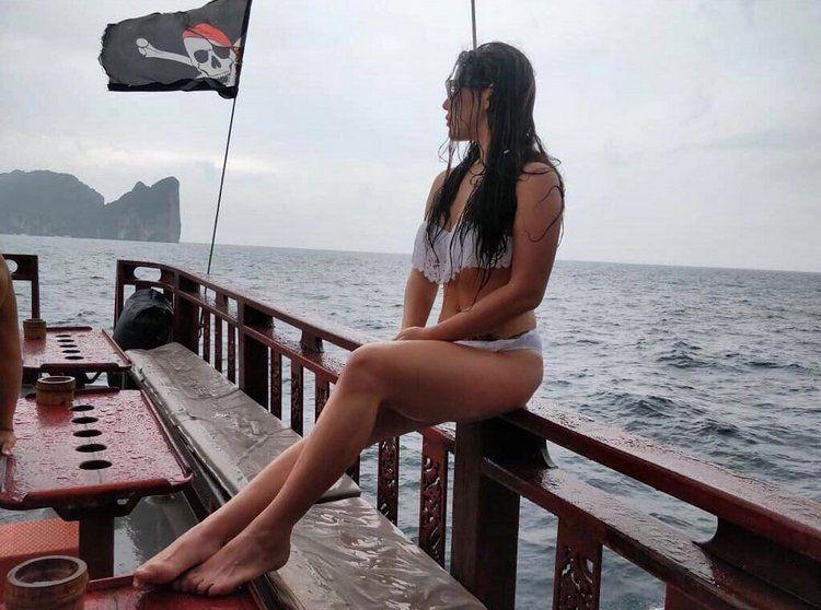 Krishna Shroff during her vacation Pics