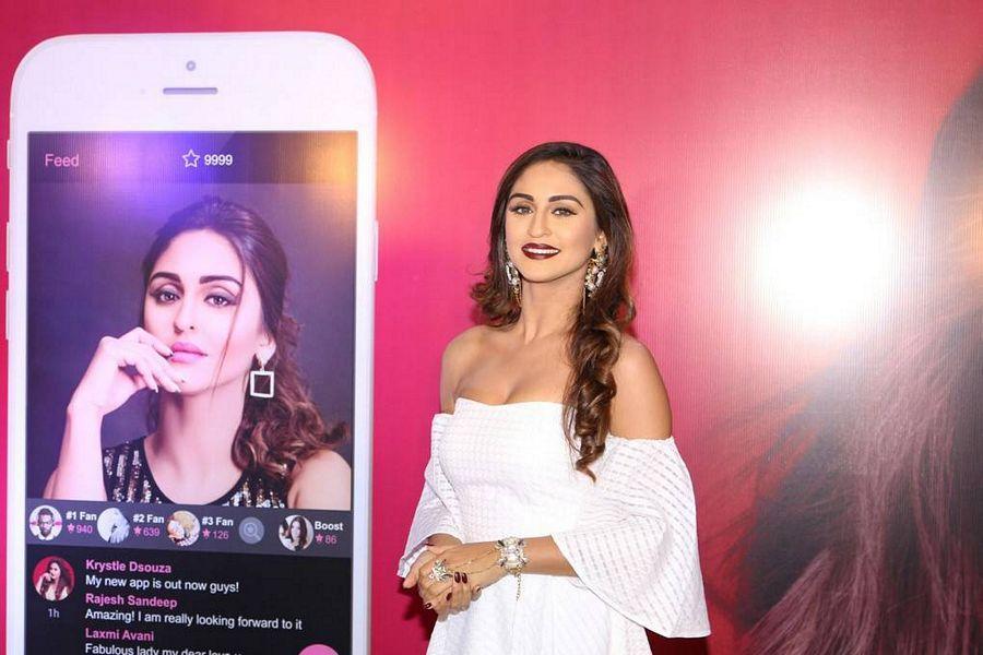 Krystle DSouza Stills At Mobile App Launch