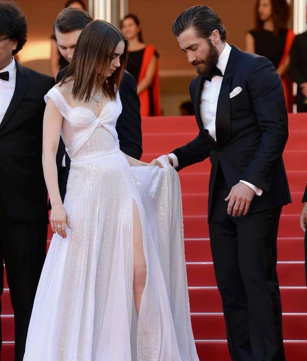 Lily Collins and Jack Gyllenhall at Cannes