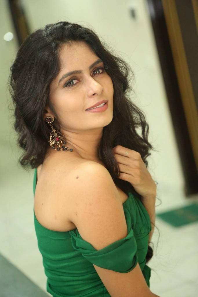Madhumitha Krishna Hot Photo Shoot Stills In Emerald Green Gown