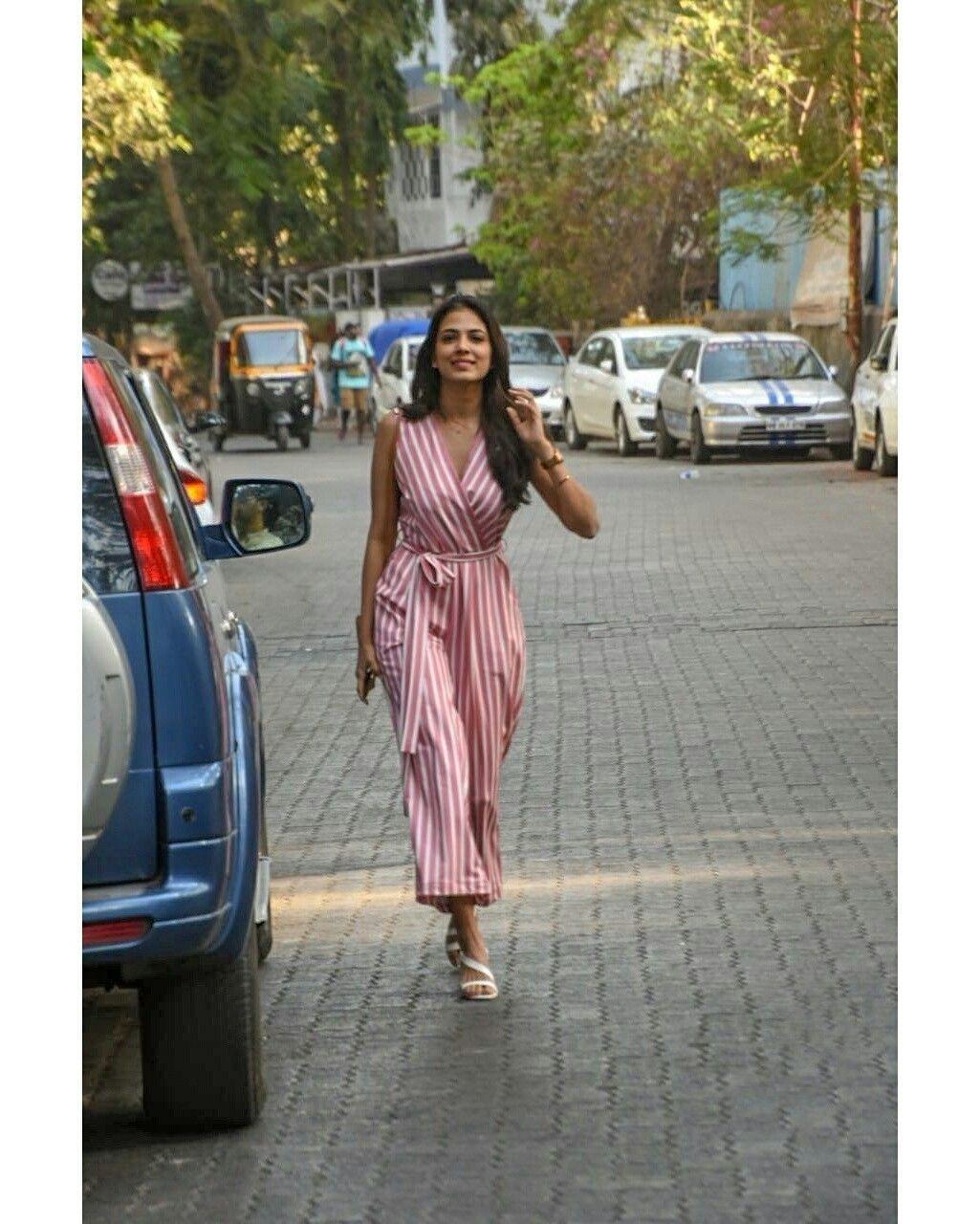 Malavika Mohanan spotted in streets of Chennai