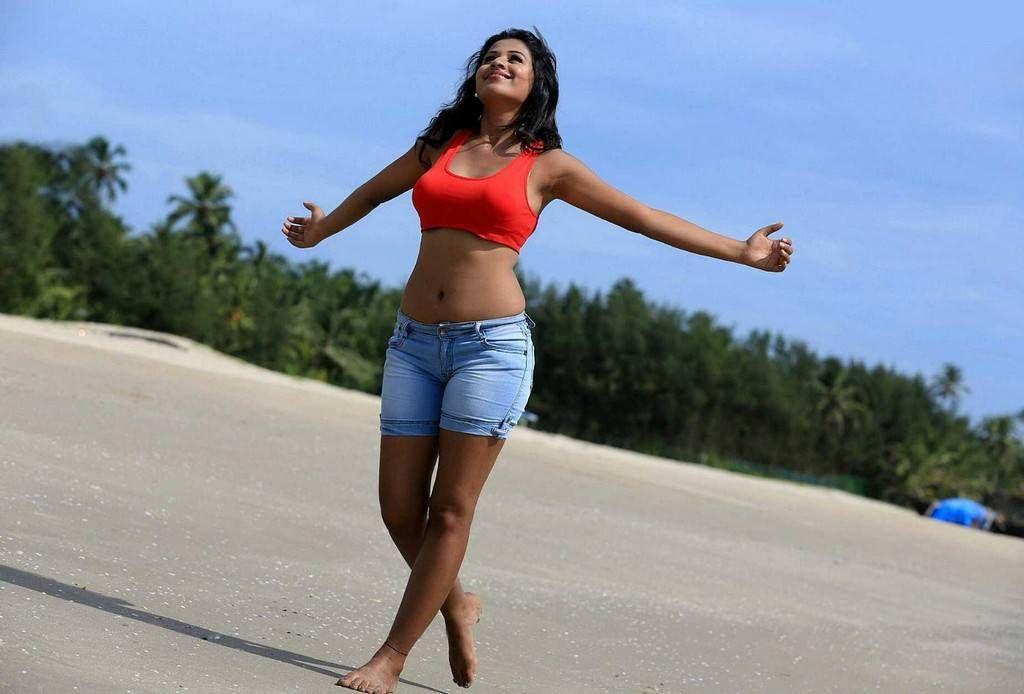 Manali Rathod Red Top Photo Shoot Stills