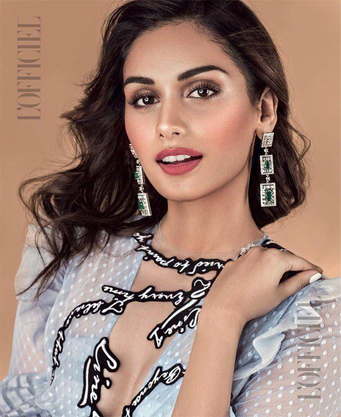 Manushi Chhillar poses for L'Officiel Photoshoot Stills