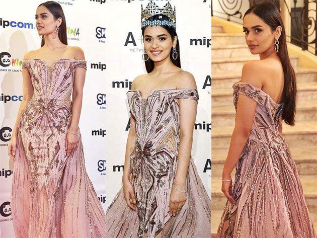 Manushi Chillar at Cannes Fashion Photos