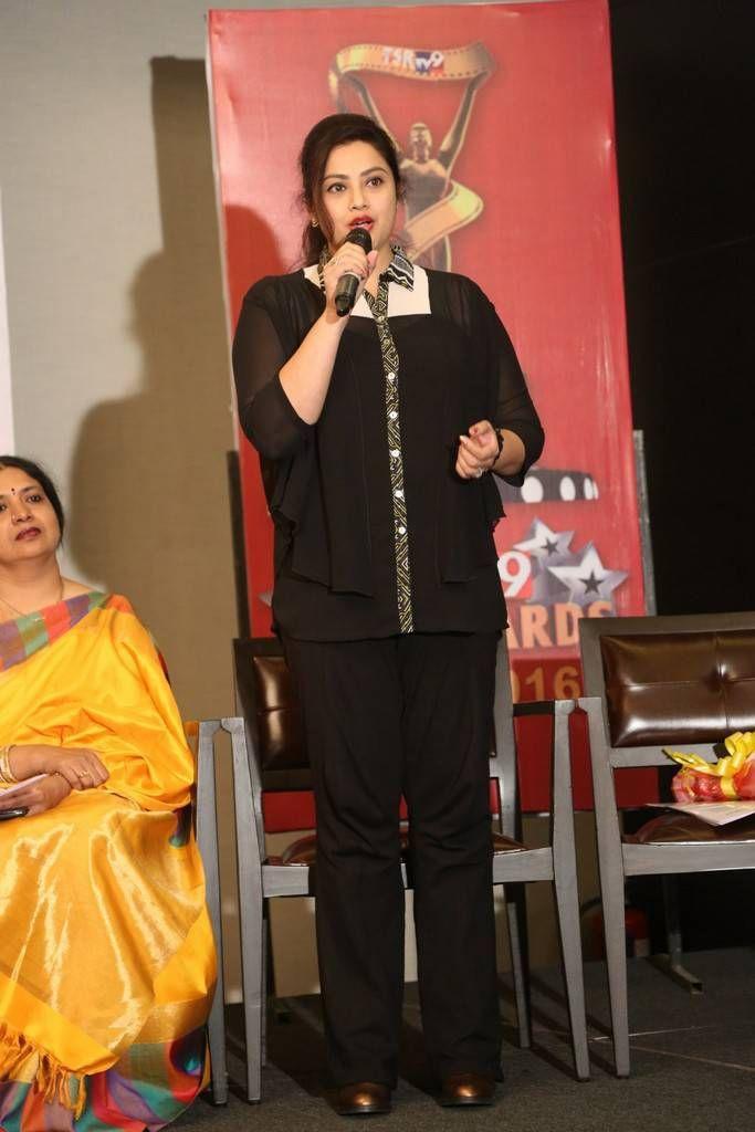 Meena Stills At TSR TV9 Awards Press Meet