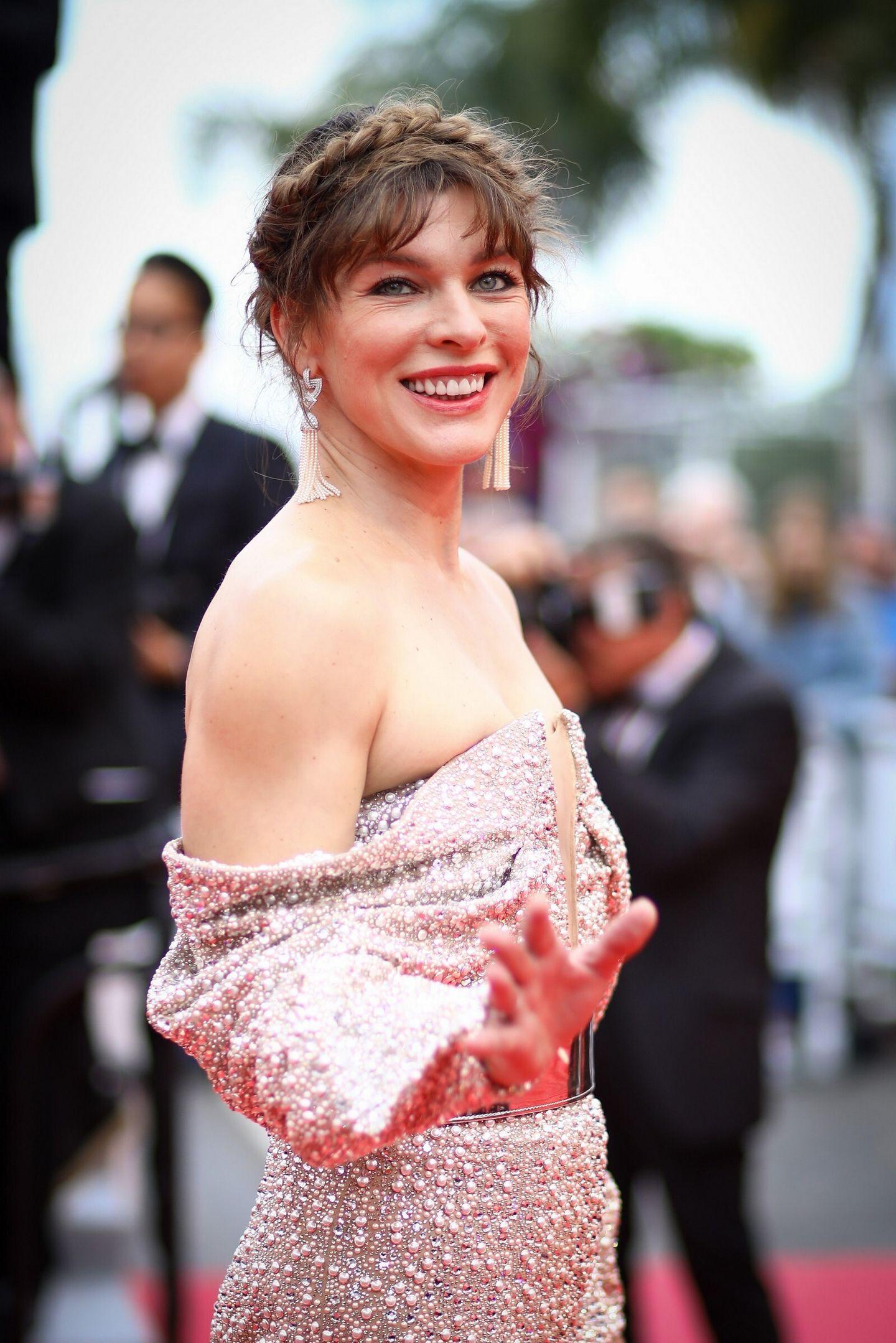  Milla Jovovich at Sibyl Screening 72nd Cannes Film Festival