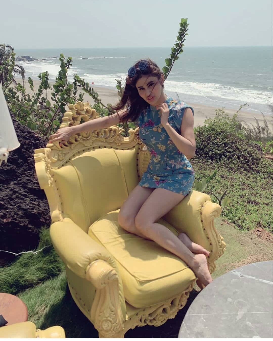 Mouni Roy chilling by Beach side