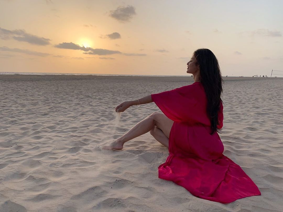Mouni Roy enjoying Beach Vacation