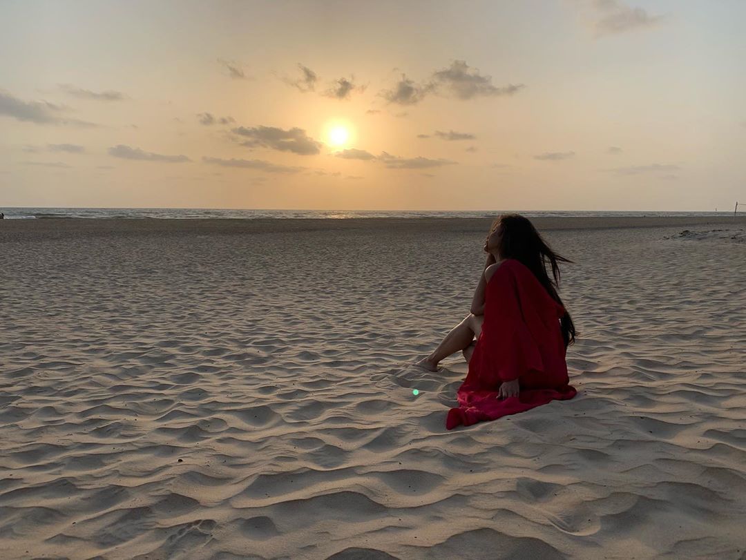 Mouni Roy enjoying Beach Vacation