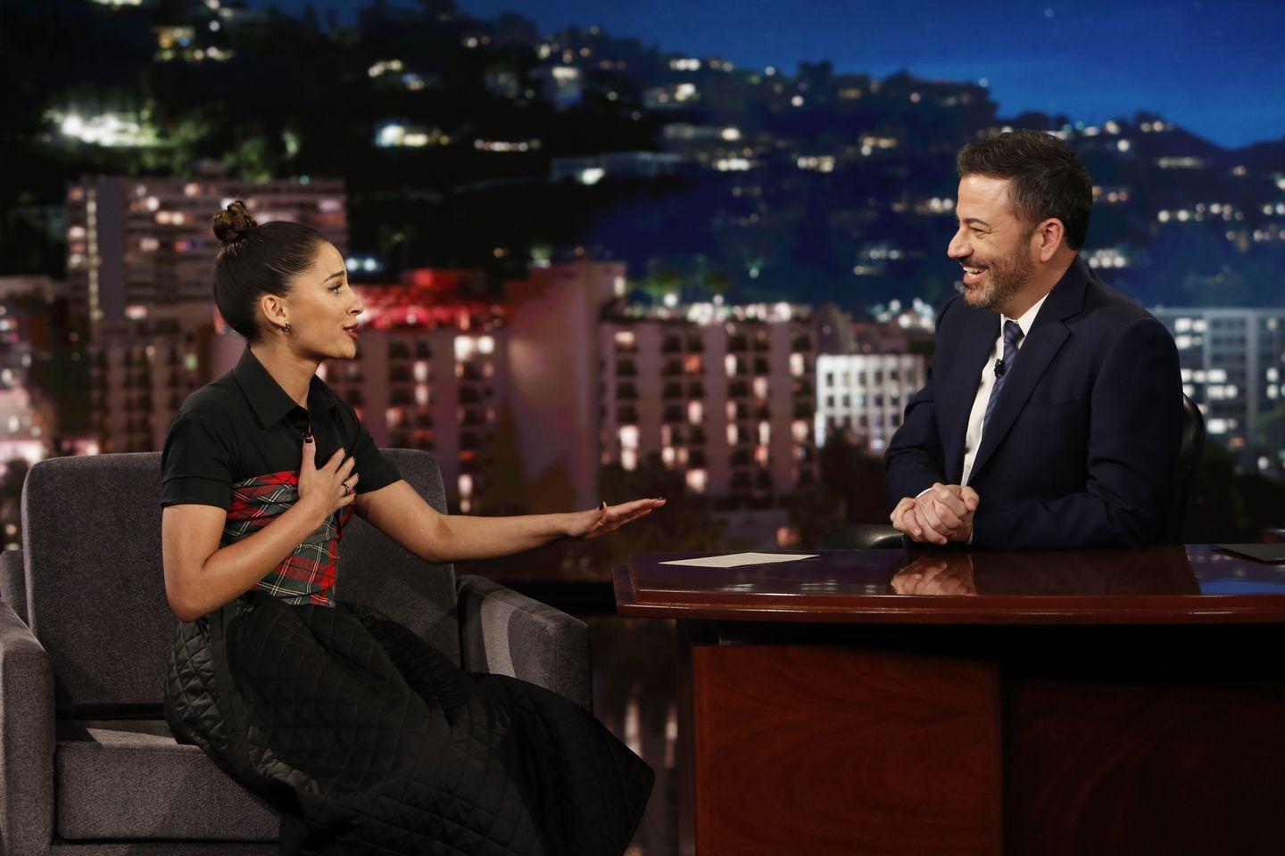 Naomi Scott at Jimmy Kimmel Live