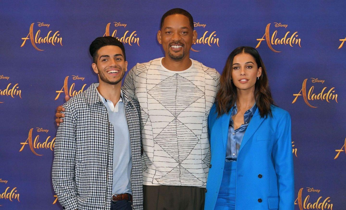 Naomi Scott from Aladdin Press conference in London