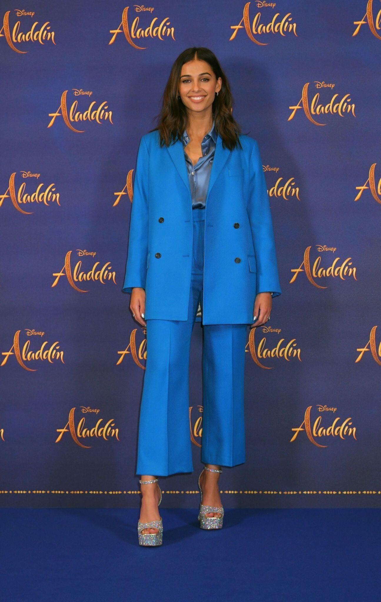 Naomi Scott from Aladdin Press conference in London