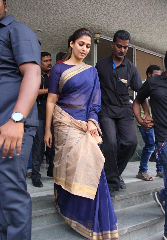 Nayanthara Visits Chennai Screens For Aramm Movie Promotions