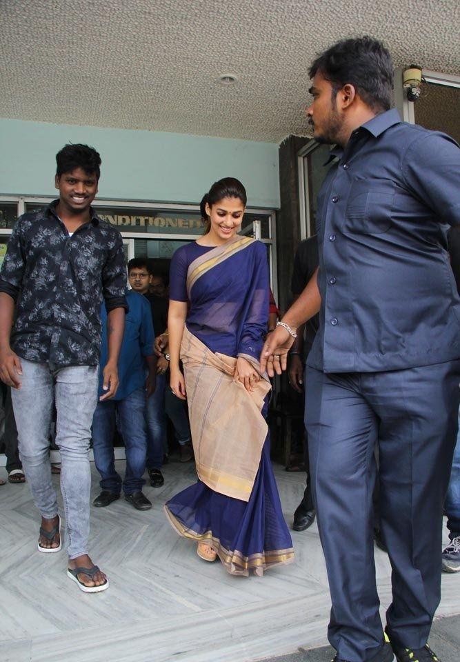 Nayanthara Visits Chennai Screens For Aramm Movie Promotions