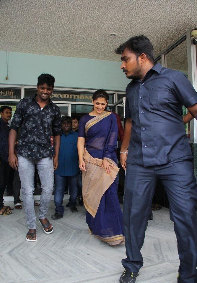 Nayanthara Visits Chennai Screens For Aramm Movie Promotions