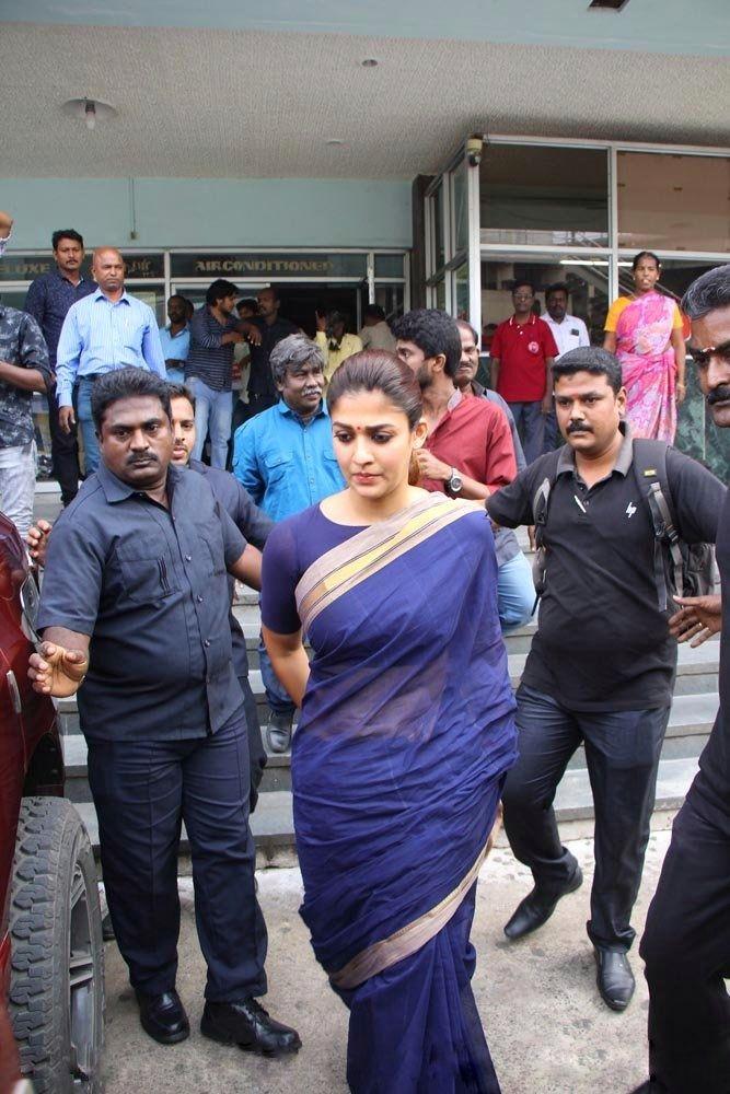 Nayanthara Visits Chennai Screens For Aramm Movie Promotions