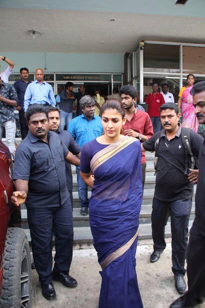 Nayanthara Visits Chennai Screens For Aramm Movie Promotions