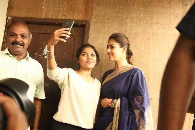 Nayanthara Visits Chennai Screens For Aramm Movie Promotions