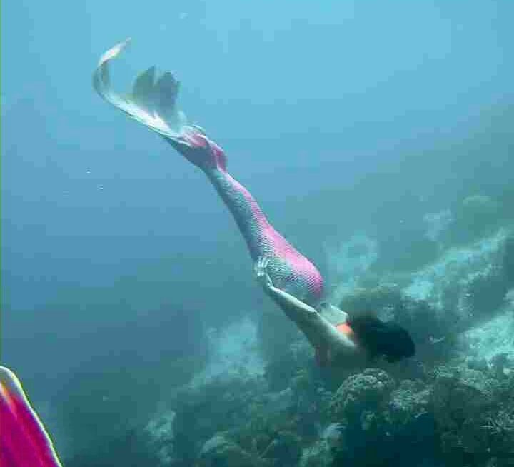 Nina Dobrev Photos Under Water