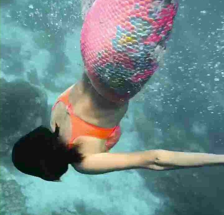 Nina Dobrev Photos Under Water