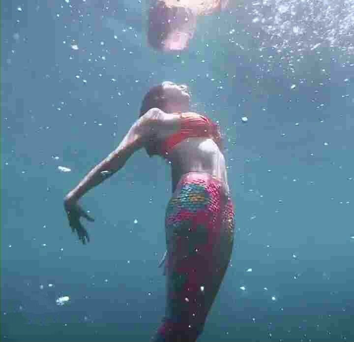 Nina Dobrev Photos Under Water