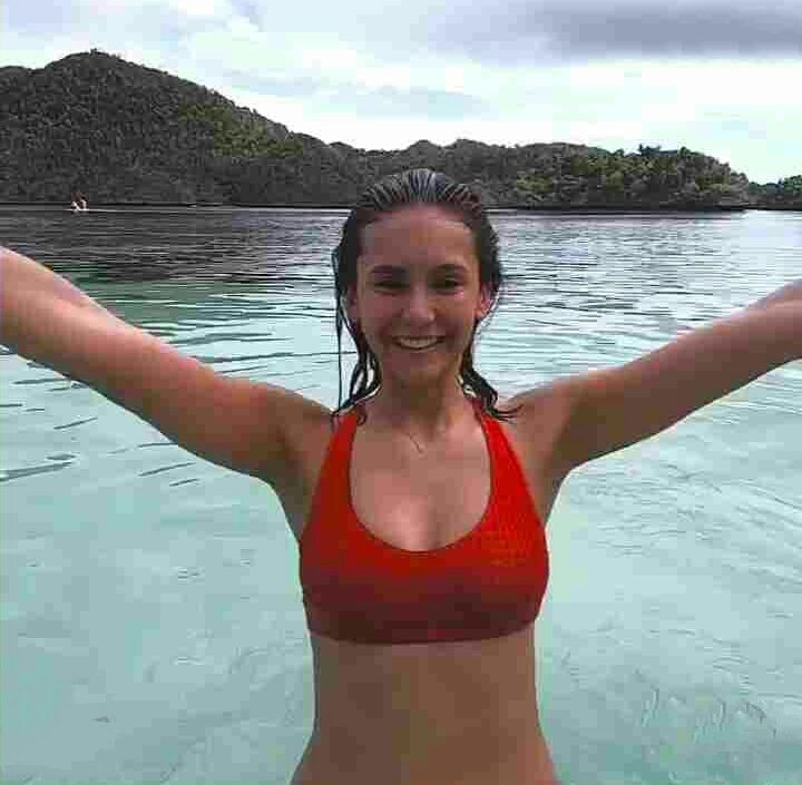 Nina Dobrev Photos Under Water