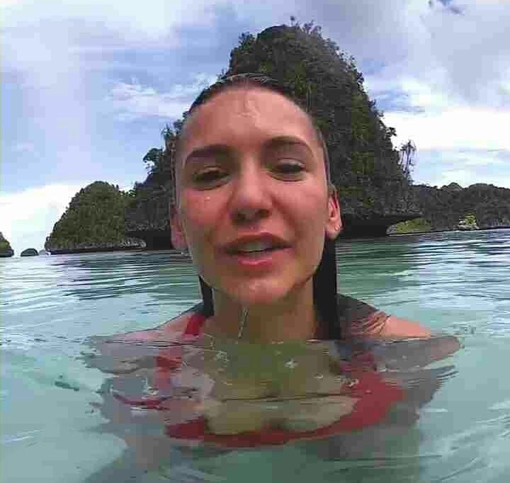 Nina Dobrev Photos Under Water