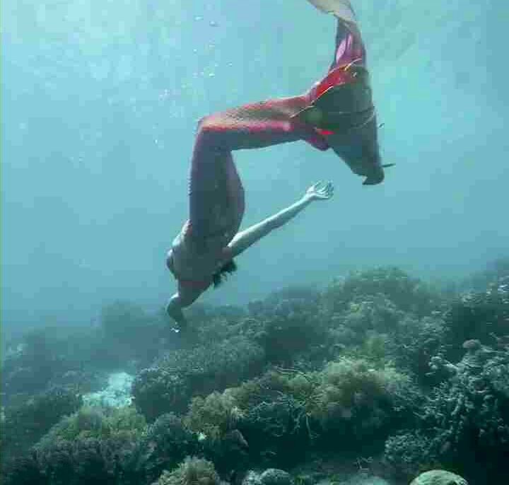 Nina Dobrev Photos Under Water