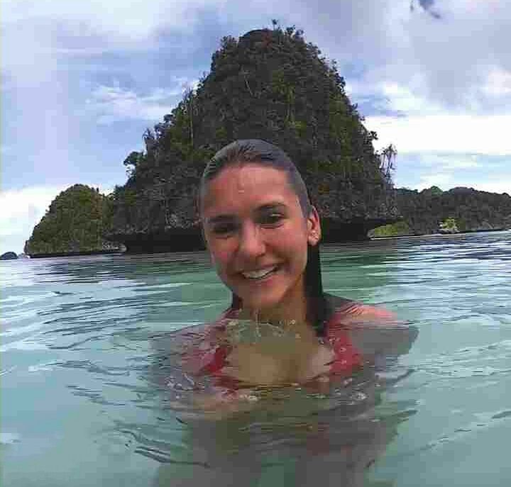 Nina Dobrev Photos Under Water